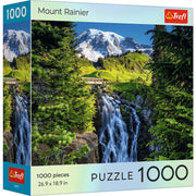 Red National Parks Mount Rainer 1000 Piece Puzzle