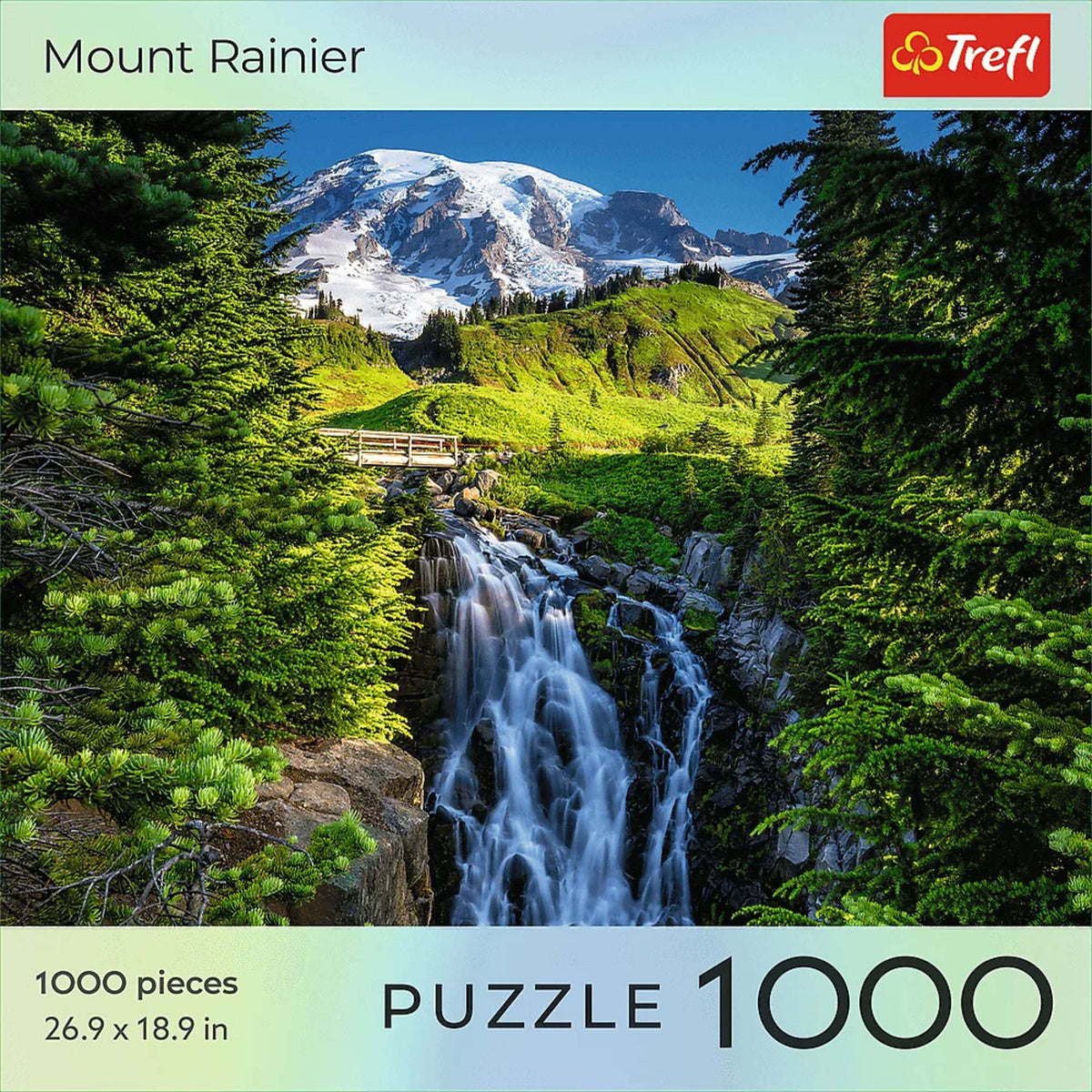 Red National Parks Mount Rainer 1000 Piece Puzzle