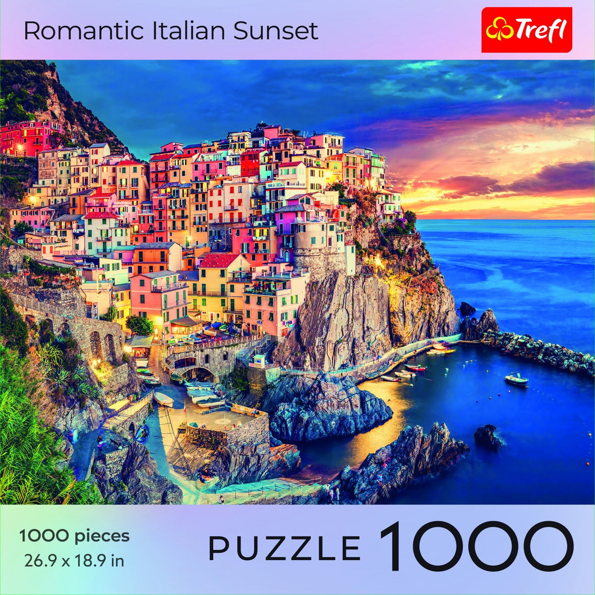 Red Romantic Italian Sunset 1000 Piece Puzzle