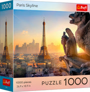 Red Sunset Paris Skyline 1000 Piece Puzzle