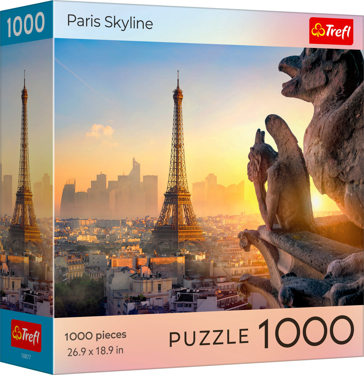 Red Sunset Paris Skyline 1000 Piece Puzzle