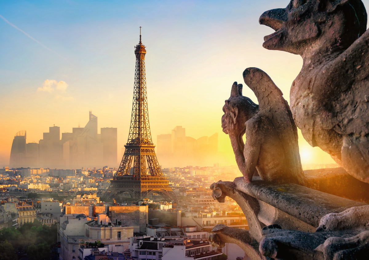 Red Sunset Paris Skyline 1000 Piece Puzzle