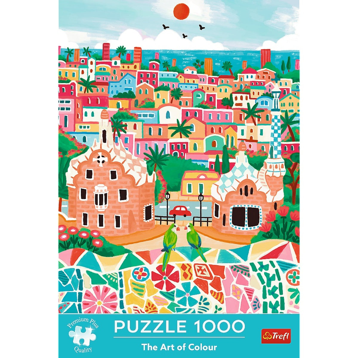 Premium Plus The Art Of Color Barcelona, Spain 1000 Piece Puzzle