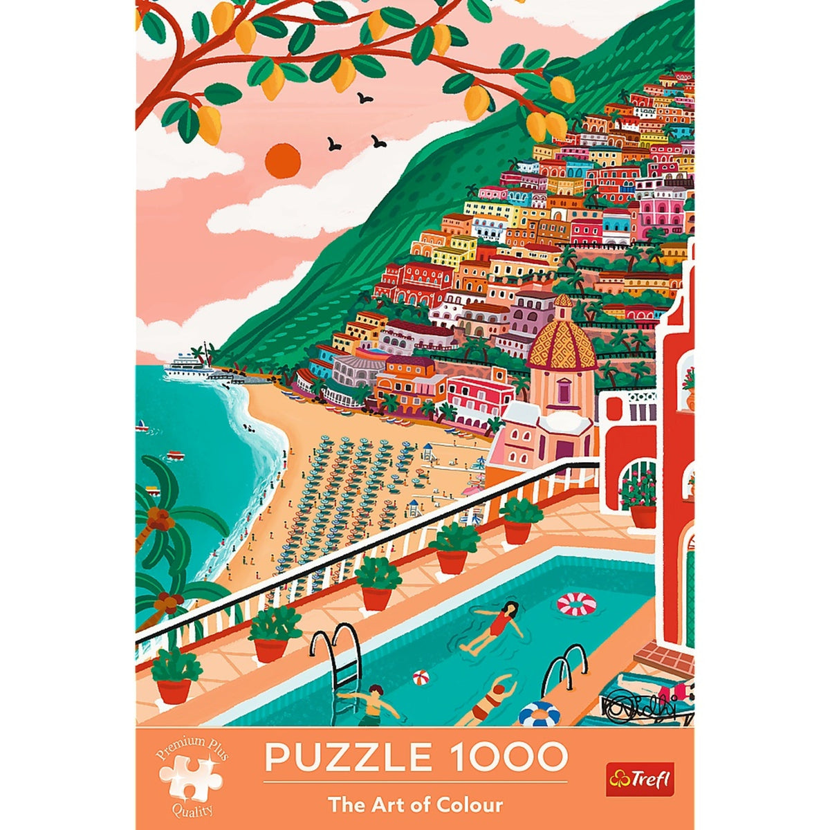 Premium Plus The Art Of Color Positano, Italy 1000 Piece Puzzle