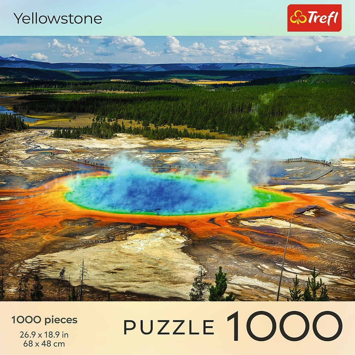 Red National Parks: Yellowstone 1000 Piece Puzzle