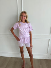 Purple Peplum Set