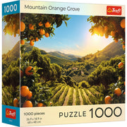 Red Sunsets: Mountain Orange Grove 1000 Piece Puzzle