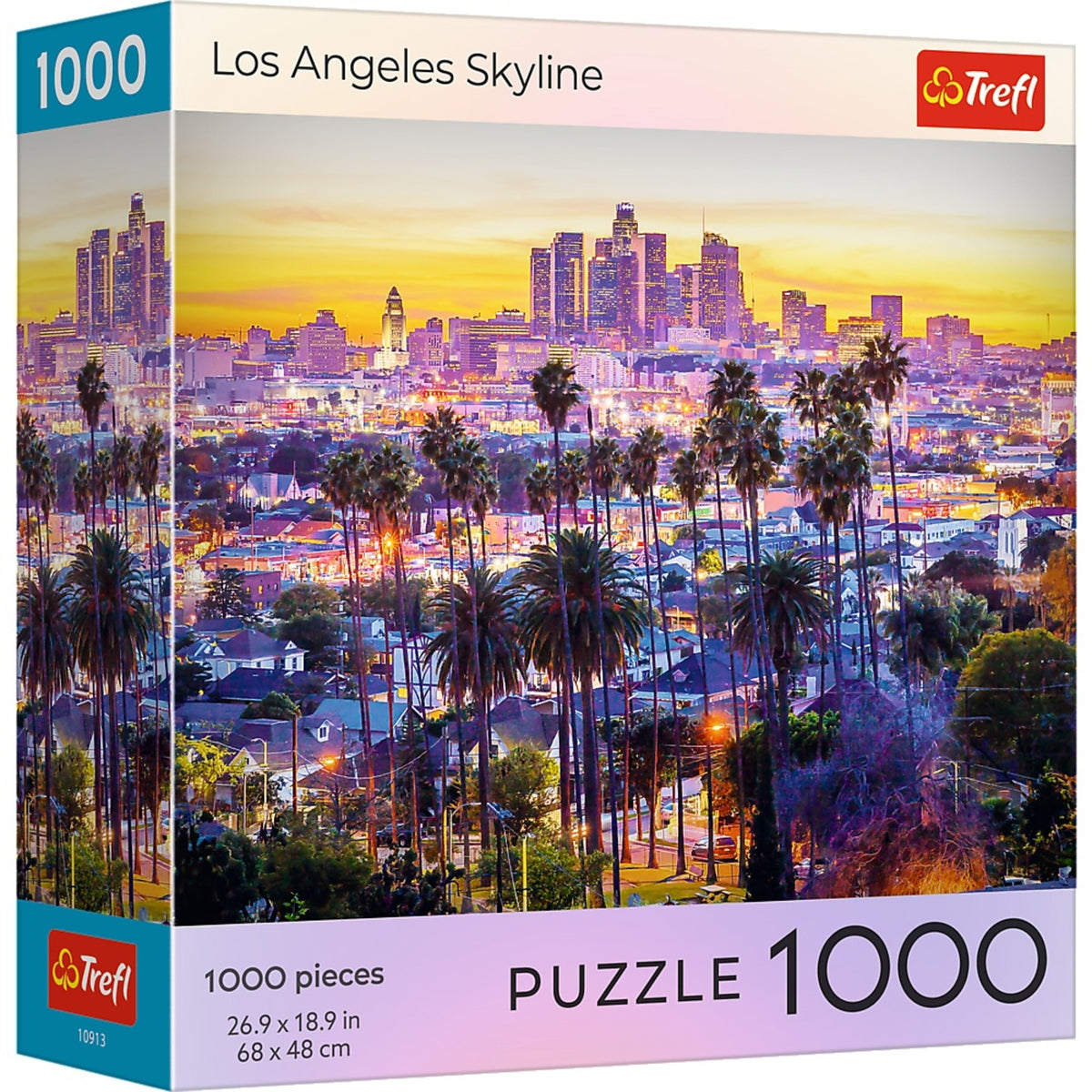 Red Cities: Los Angeles Skyline 1000 Piece Puzzle