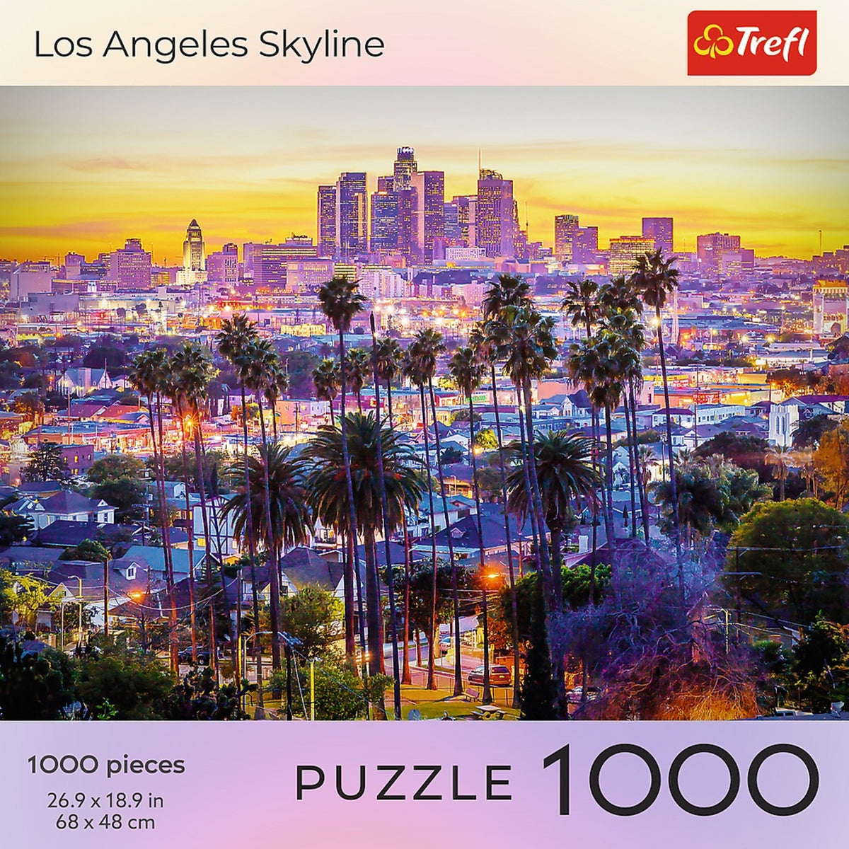 Red Cities: Los Angeles Skyline 1000 Piece Puzzle