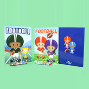 Football Coloring Books With Crayons Party Favors - Set Of 6 Or 12