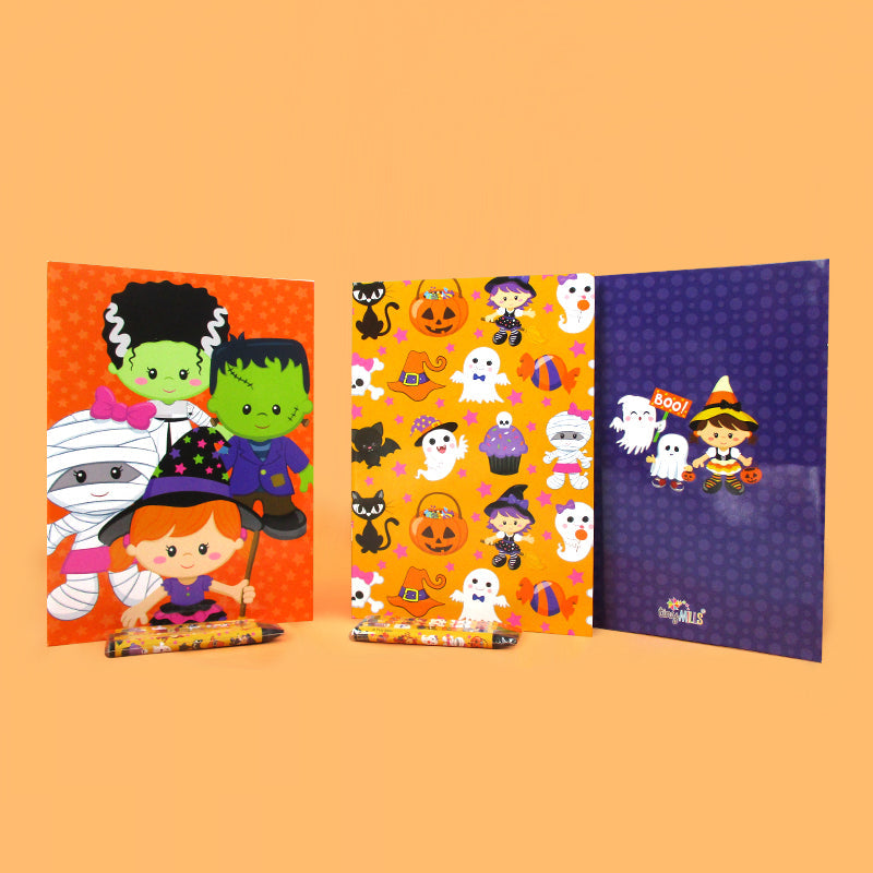 Halloween Coloring Books With Crayons Party Favors - Set Of 6 Or 12