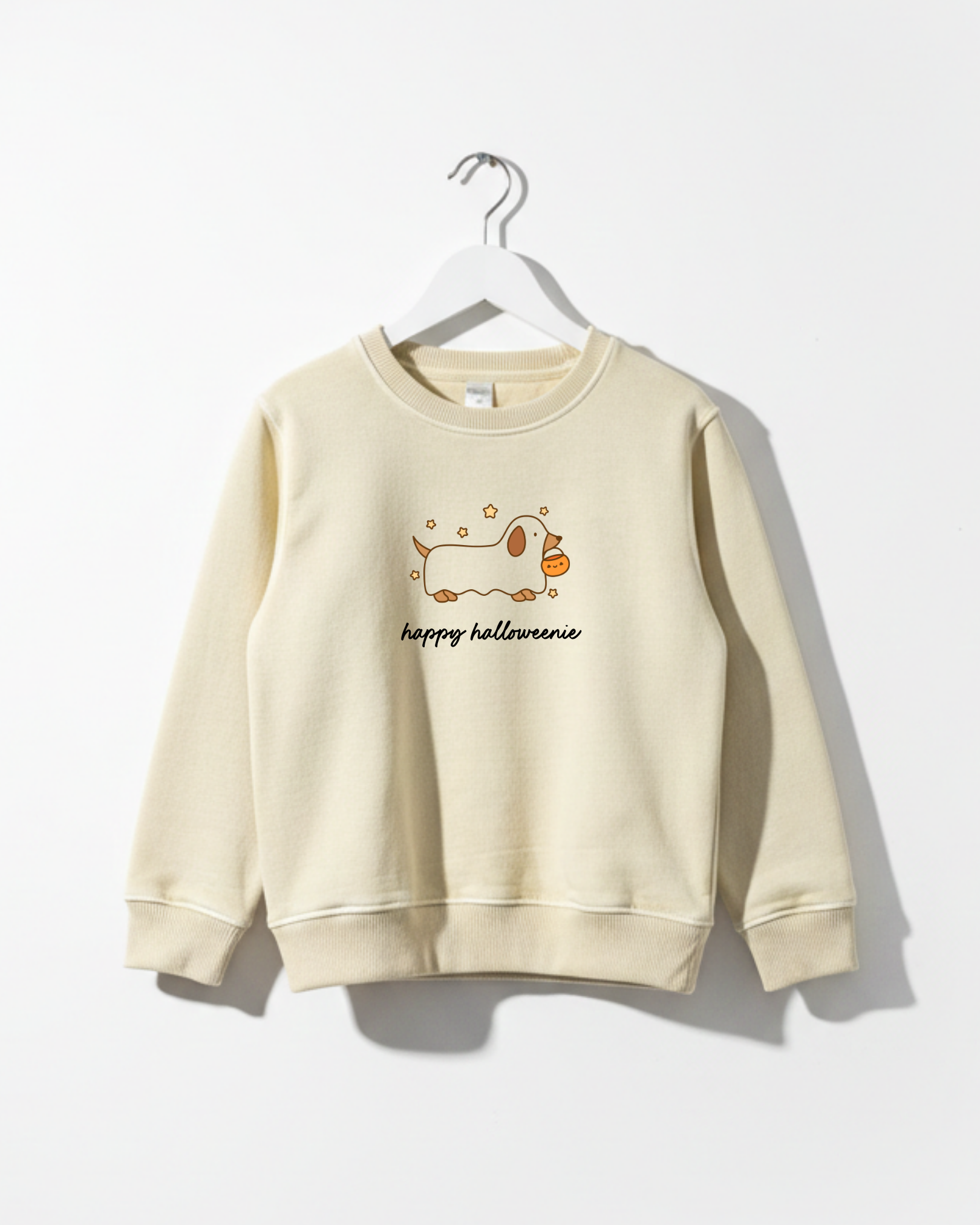 Happy Halloweenie Weenie Dog Kids Tee Or Sweatshirt