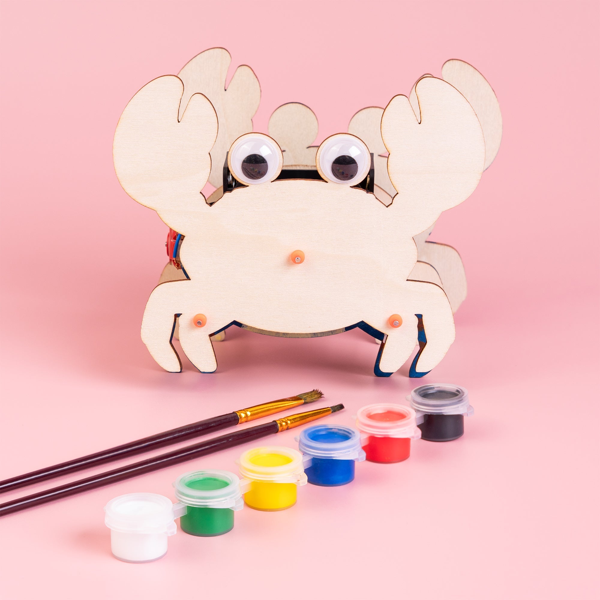 Sound-activated Walking Crab Stem Kit – Build, Paint & Watch It Walk