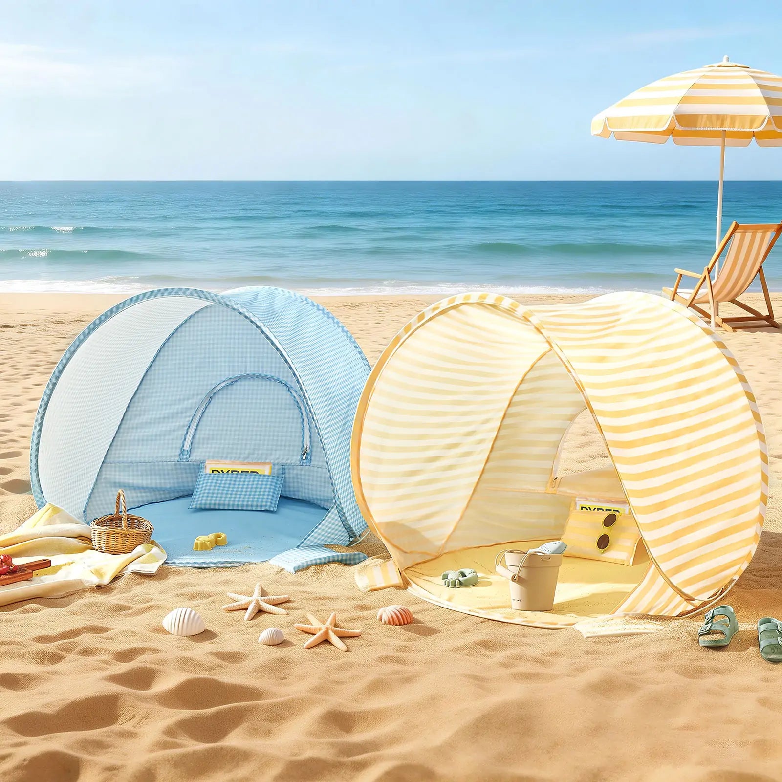 ® One-stop Beach Toy & Tent Set
