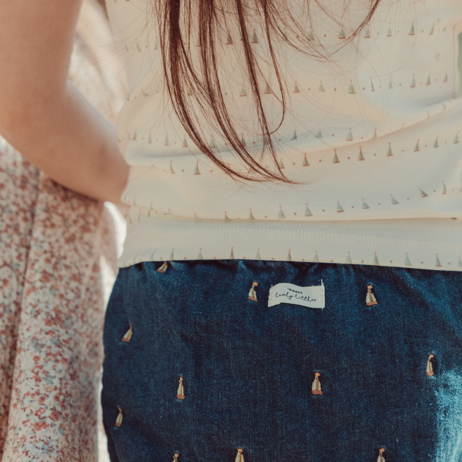 The Printed Pixie Bonnet - Mini Sailboat