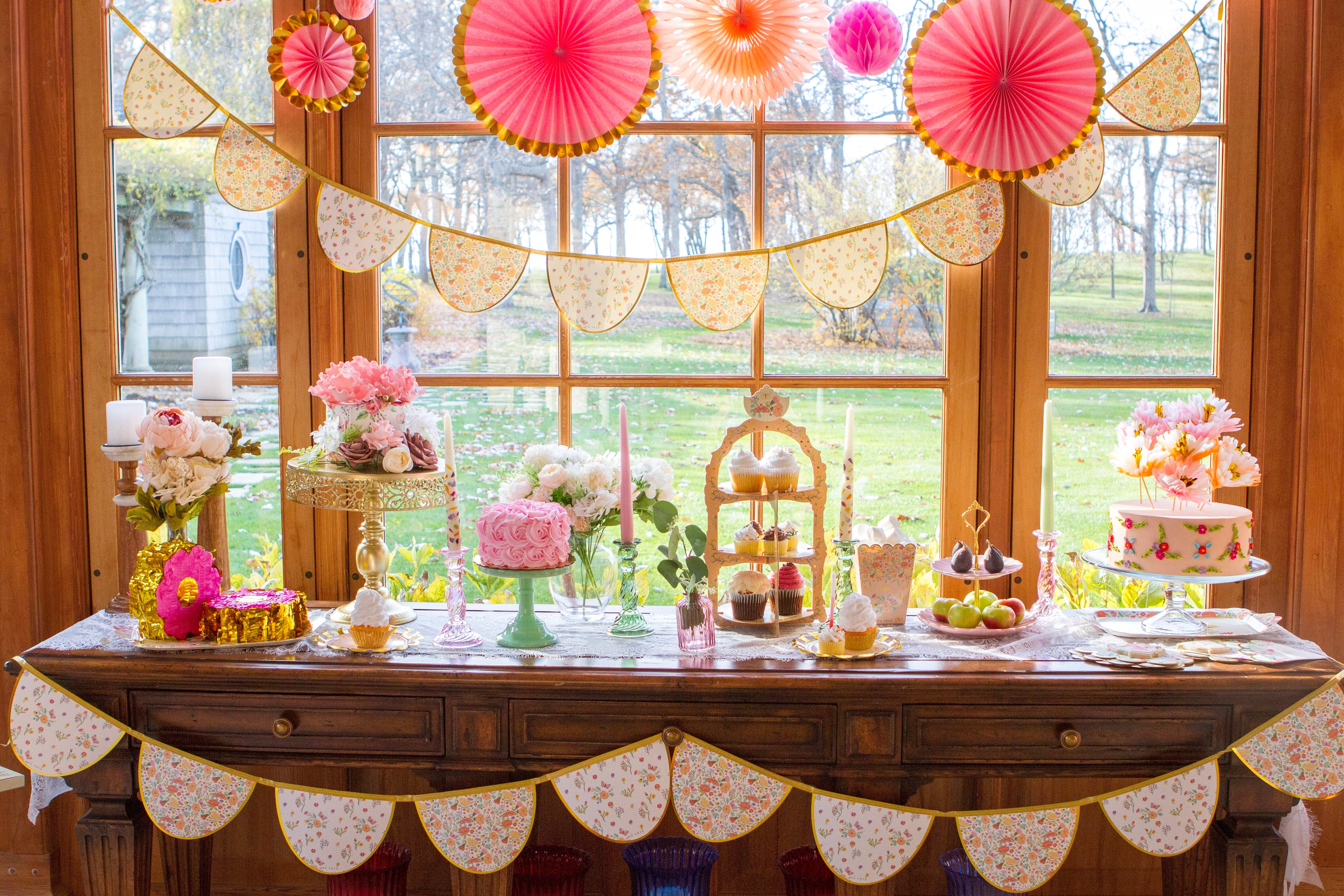 Tea Party Decorative Garland