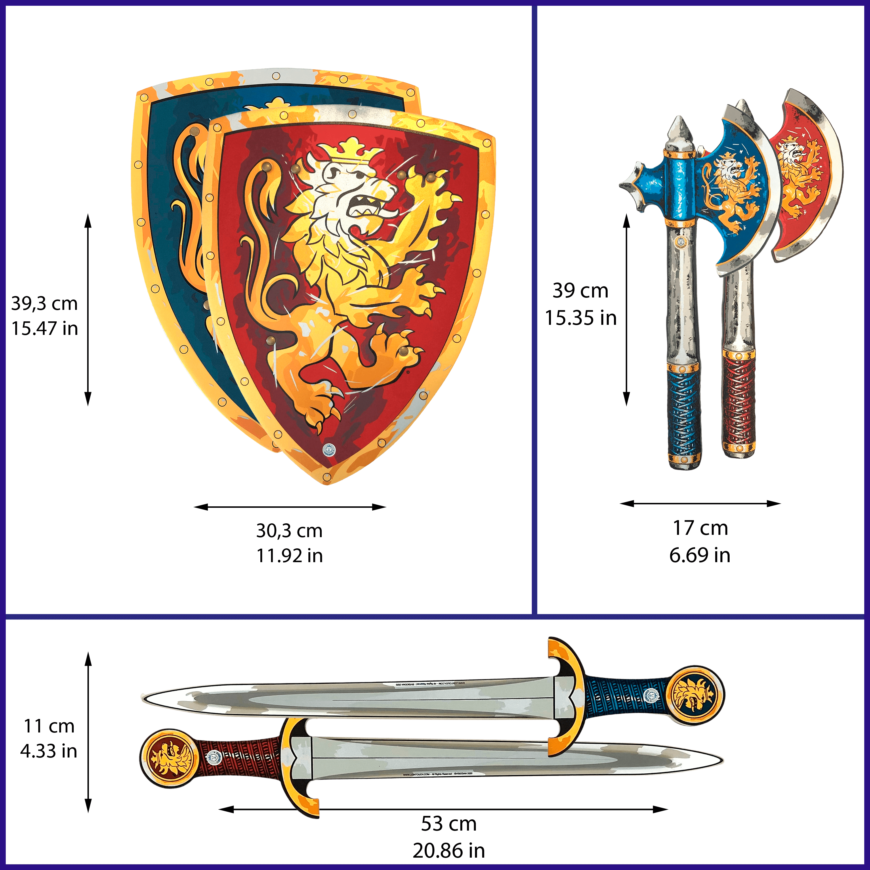 Noble Knight Set · Blue/red