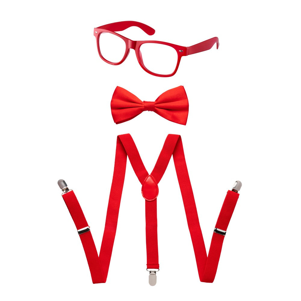 Suspenders, Bowtie And Sunglasses Set - Kids