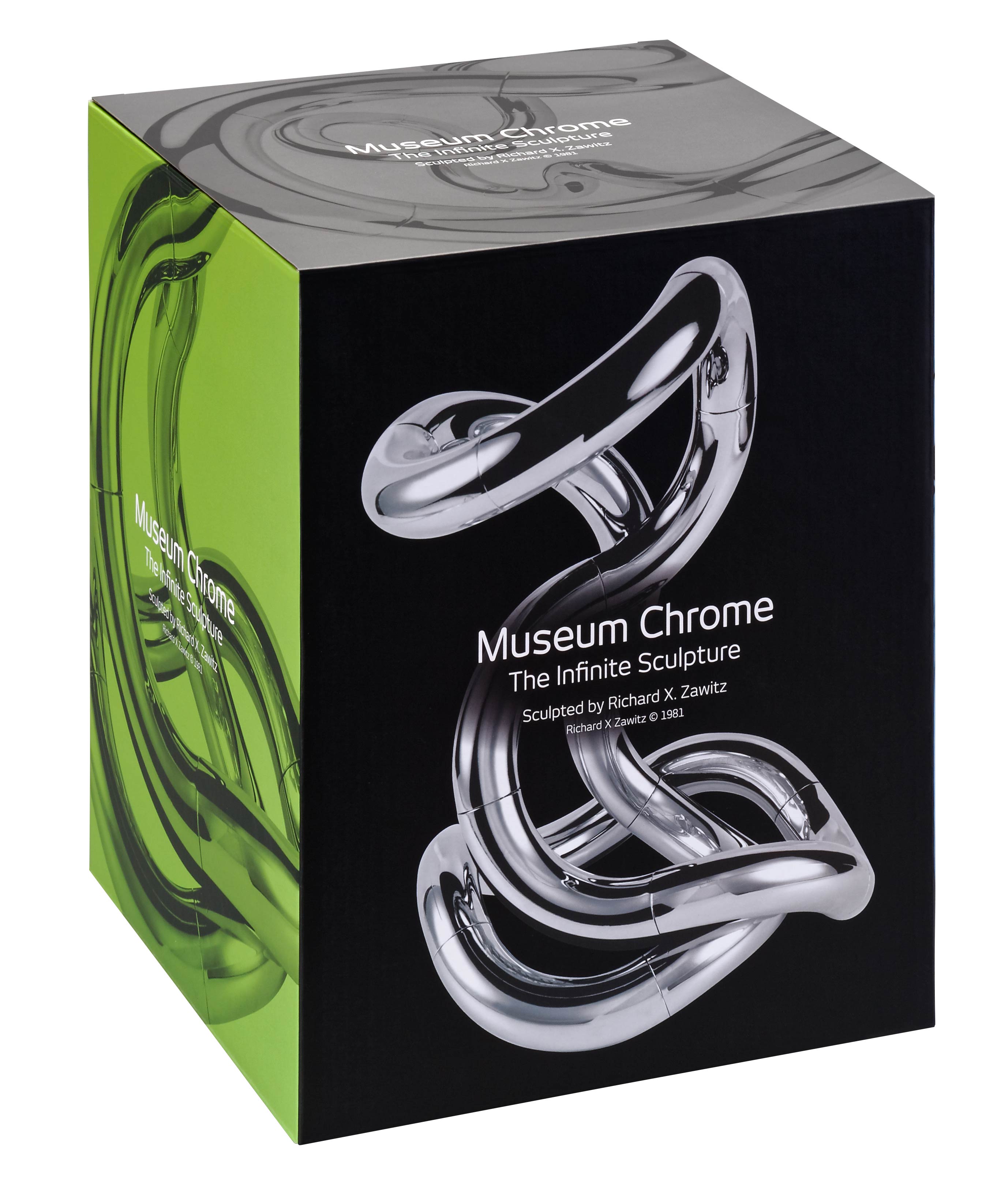 Tangle Creations Fidget Toy – Museum Chrome, Handheld