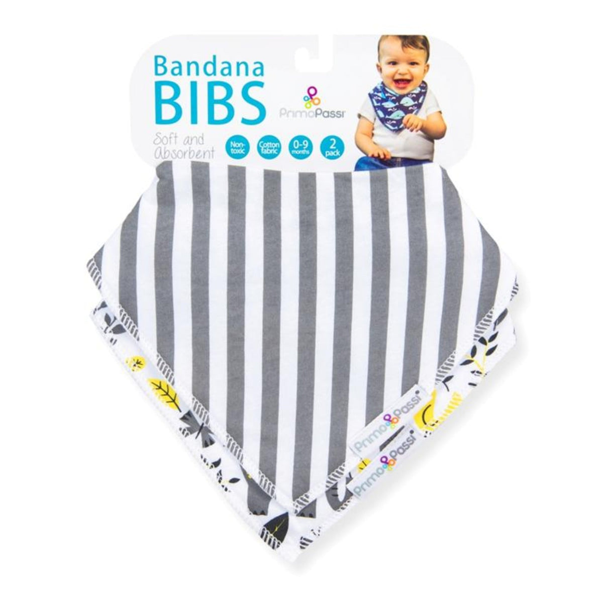 Bandana Bibs, Elephant Stripes