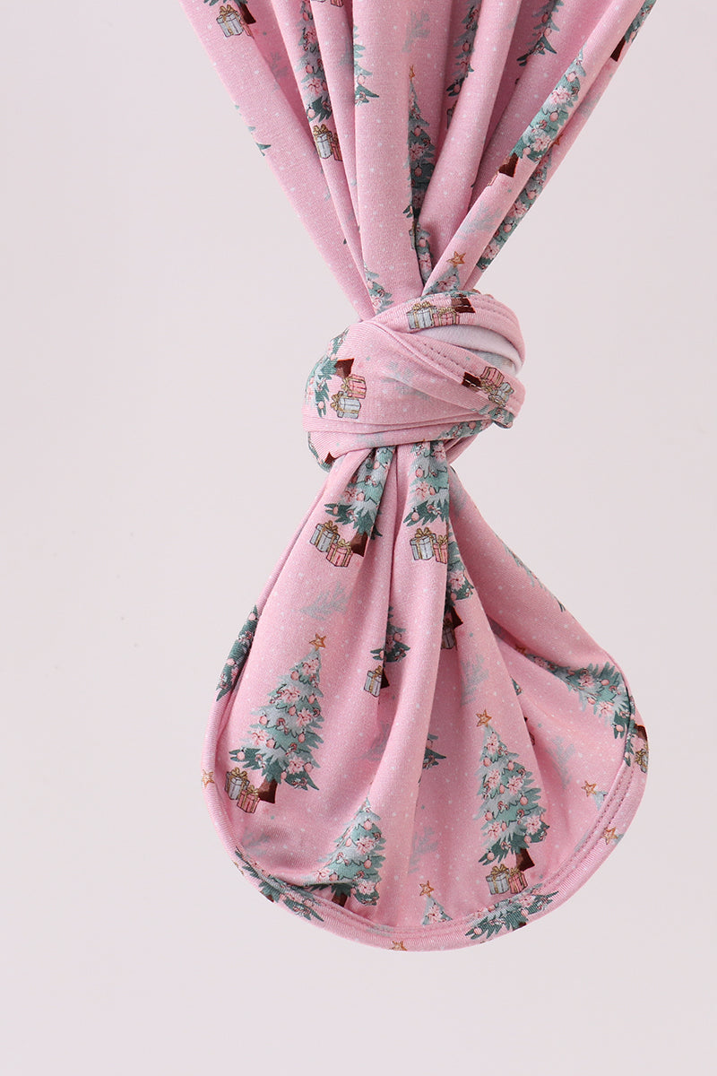 Pink Christmas Tree Bamboo Gown