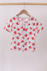 Lobster Print Muslin Top