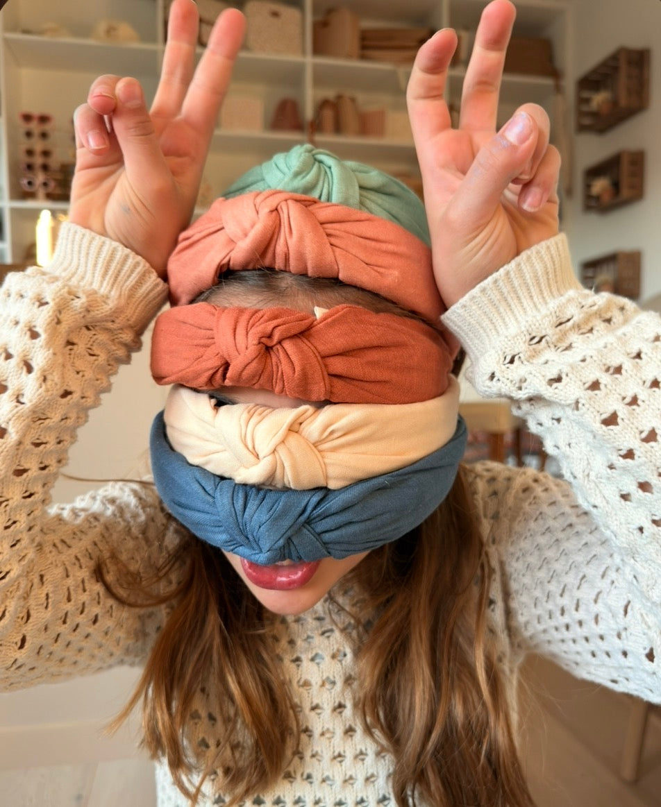 Classic Knot Headband | Organic Cotton | Sunset