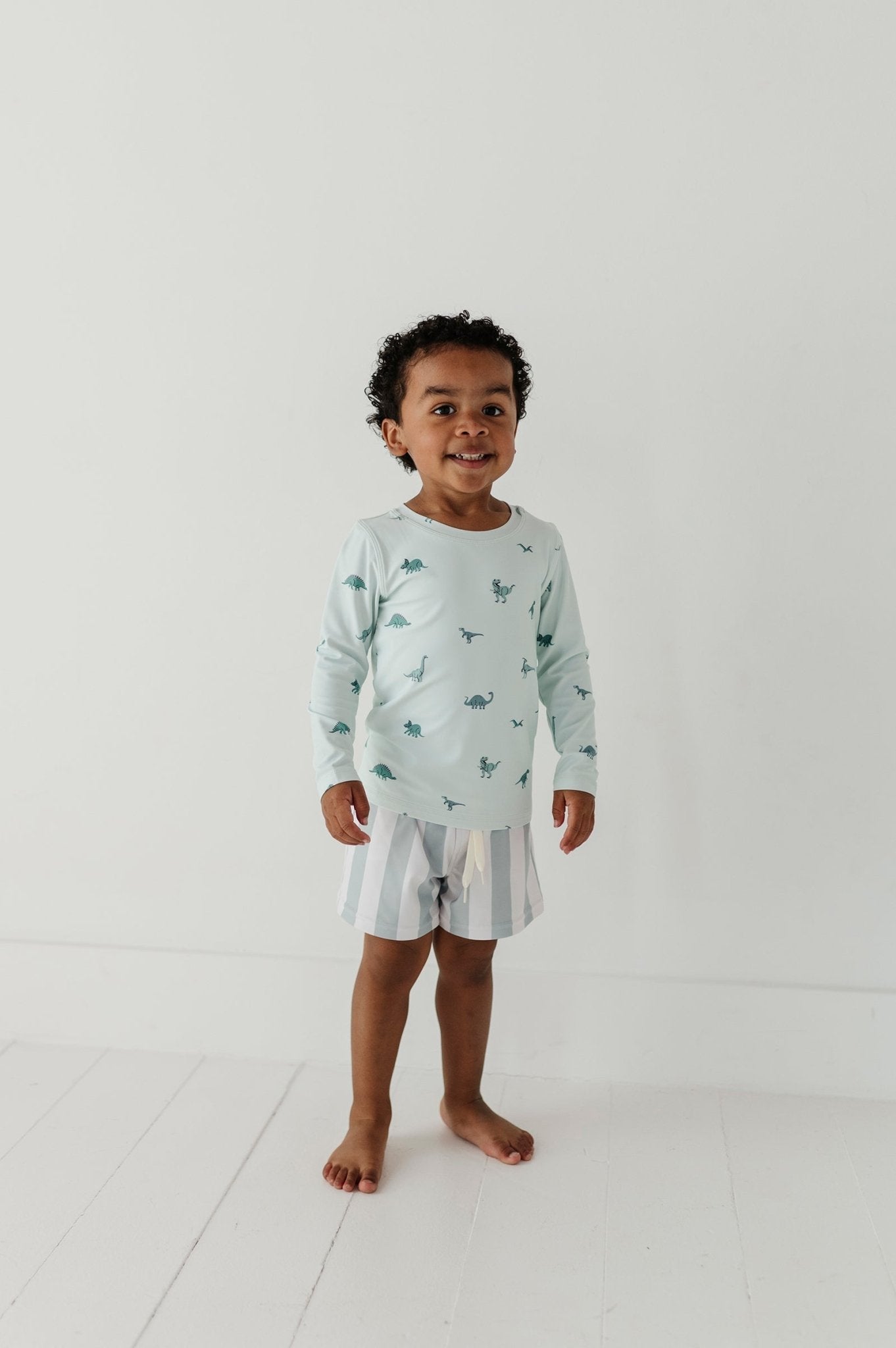 Boys Swim Shorts In Dinosaur