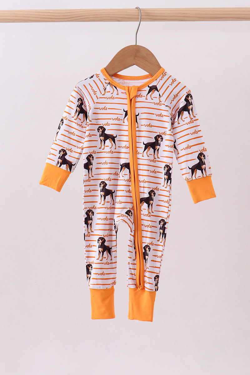 Tennessee Vols Bamboo Zipper Romper