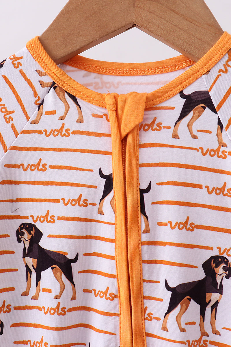 Tennessee Vols Bamboo Zipper Romper