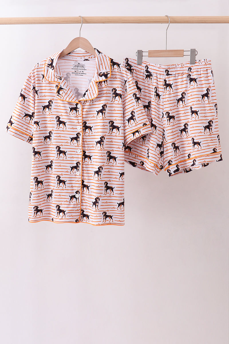 Tennessee Vols Bamboo Pajama Shorts Set