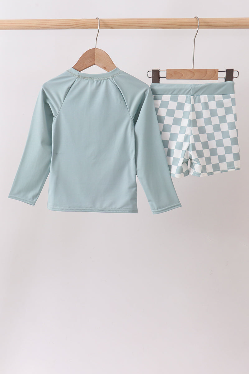 Sage Checker Upf Rashguard Set