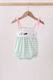 Green Golf Embroidered Bubble