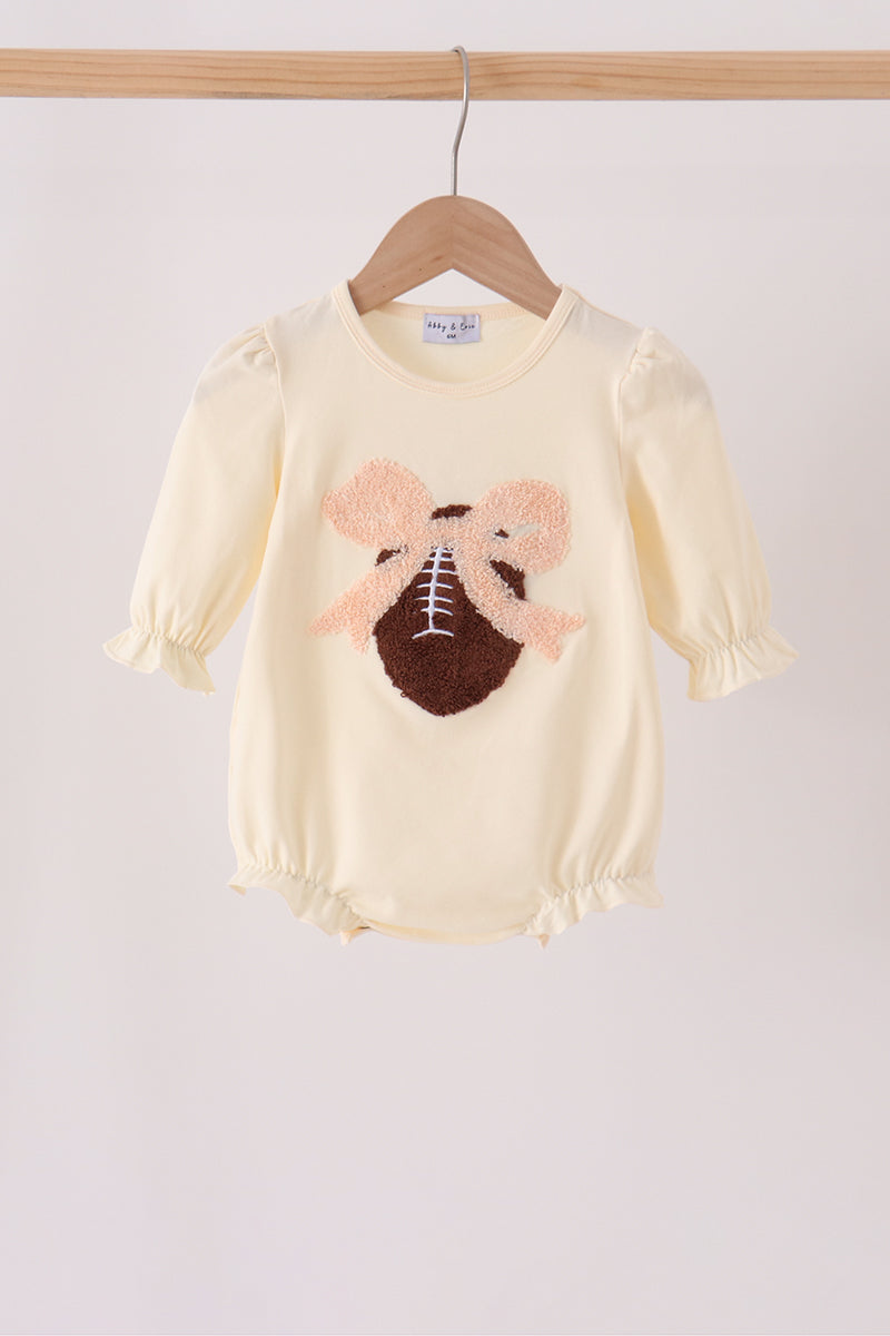 Cream Football French Knot Bubble