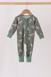 Green Mallard Bamboo Romper