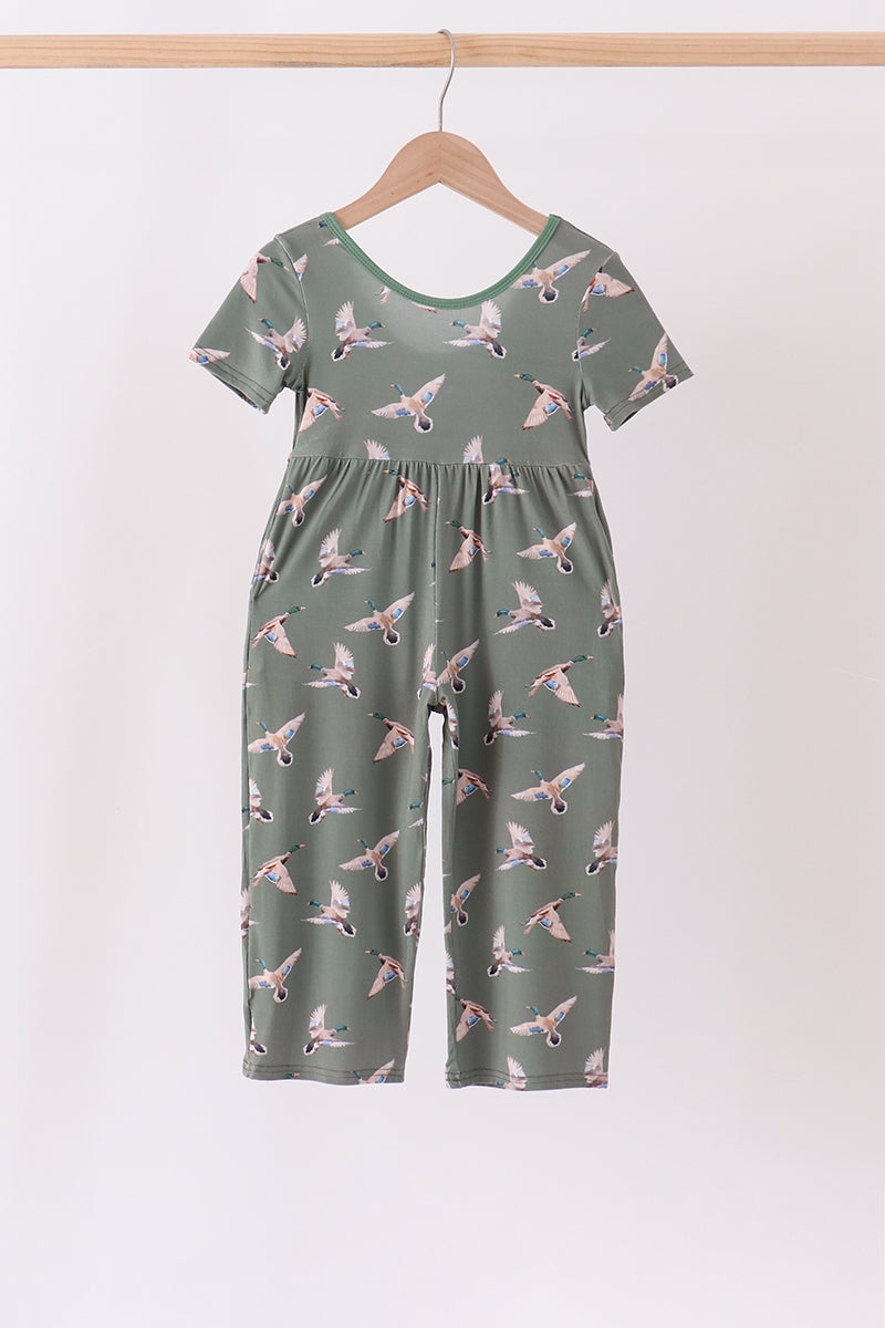 Green Mallard Bamboo Jumpsuit