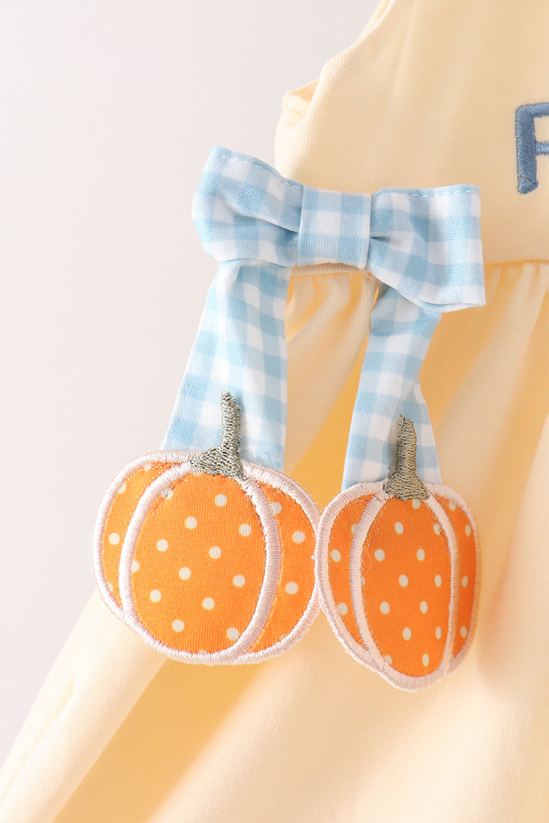 Hallo Fall Y'all Pumpkin Ruffle Shorts Set