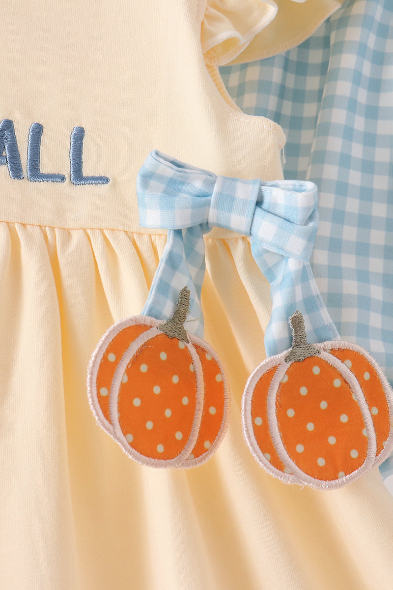 Hallo Fall Y'all Pumpkin Ruffle Bloomer Set