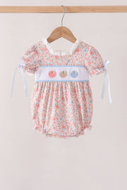 Pink Pumpkin Floral Embroidery Bubble
