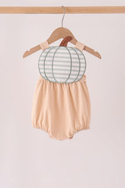 Khaki Pumpkin Applique Bubble