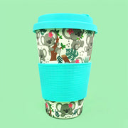 Eco-friendly Reusable Plant Fiber Travel Mug With Koala Design