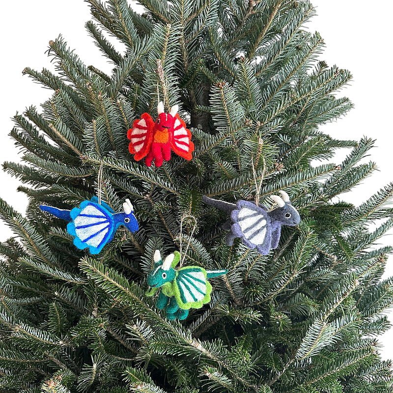 Felt Ornament - Flying Dragons