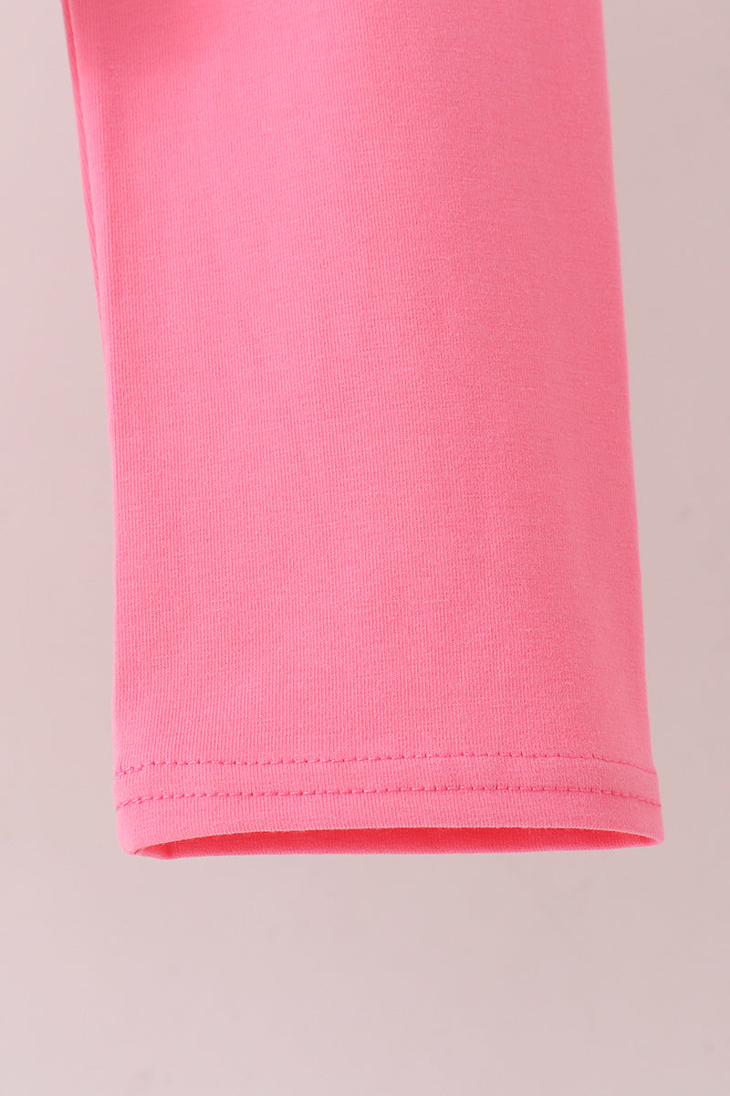 Pink Cowboy Boots Smocked Pants Set