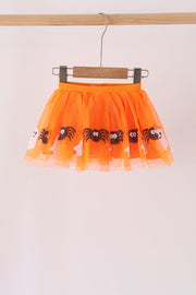 Orange Spider Sequin Tutu Skirts