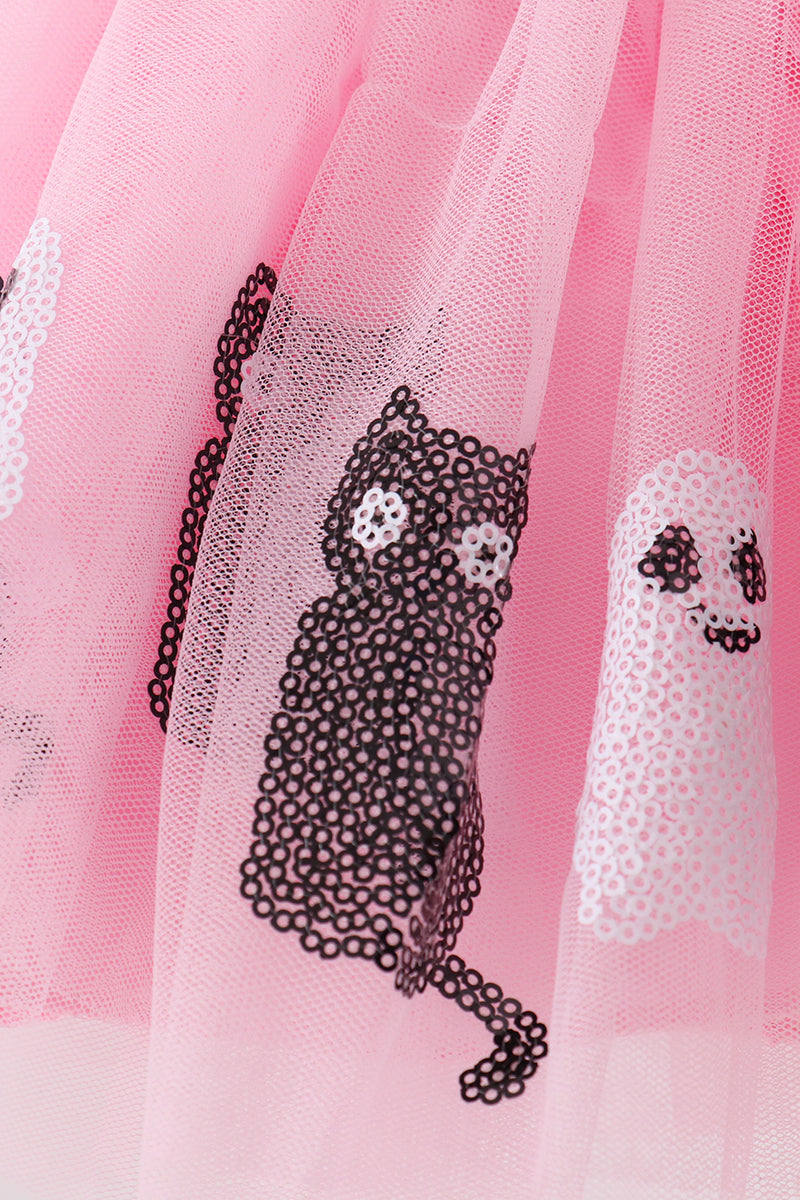 Pink Ghost Sequin Tutu Skirts