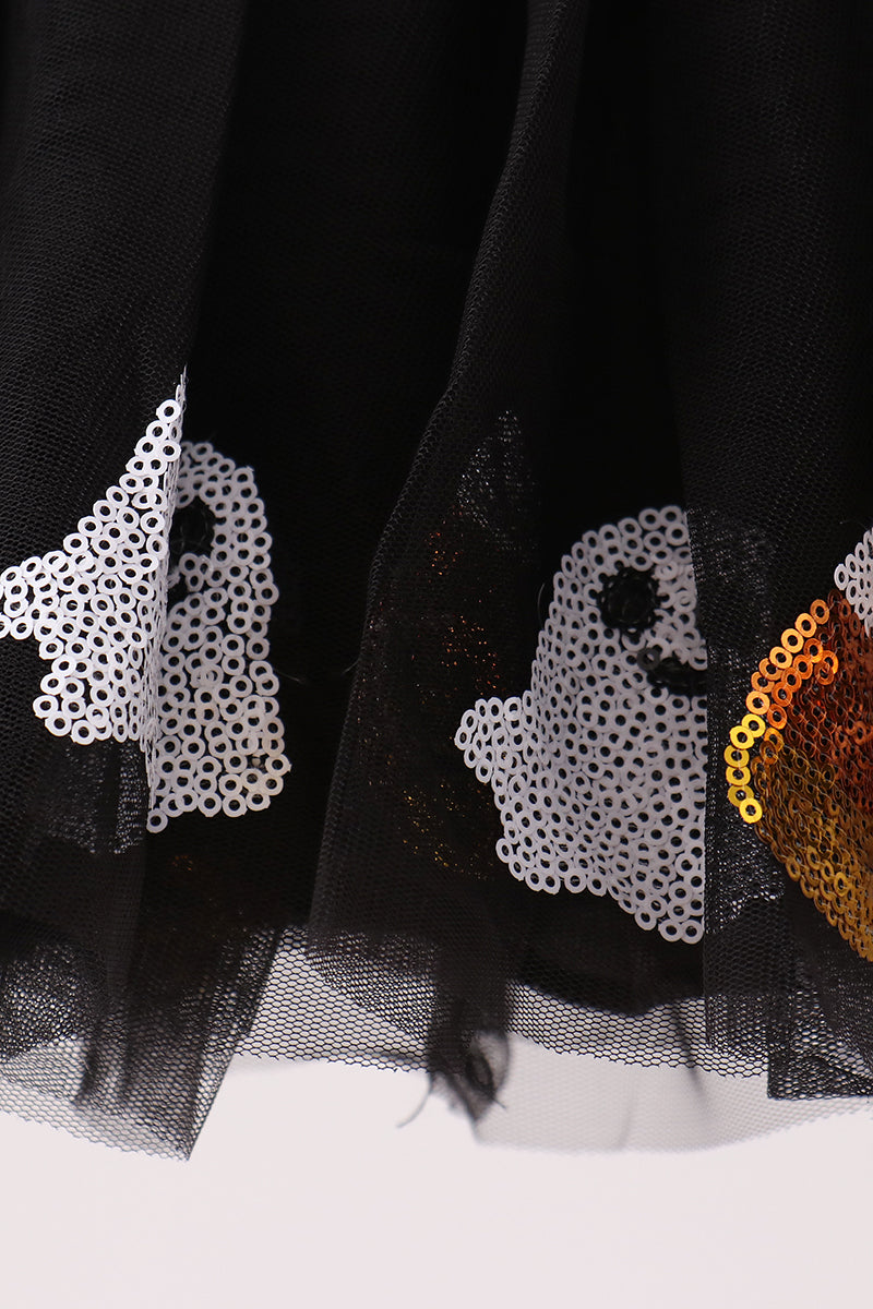 Black Candy Ghost Sequin Tutu Skirts