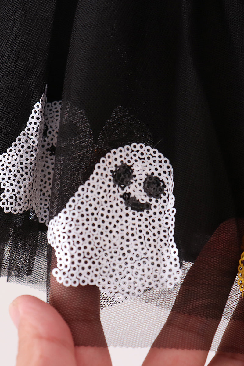 Black Candy Ghost Sequin Tutu Skirts