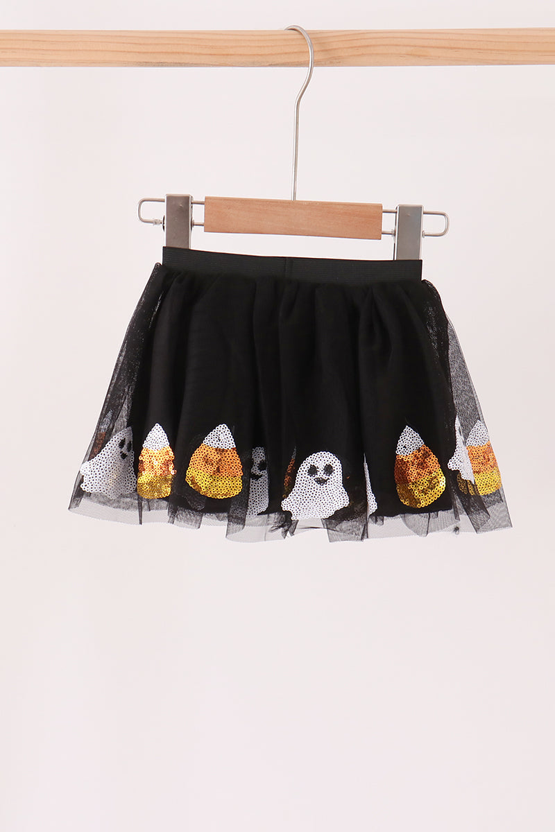 Black Candy Ghost Sequin Tutu Skirts