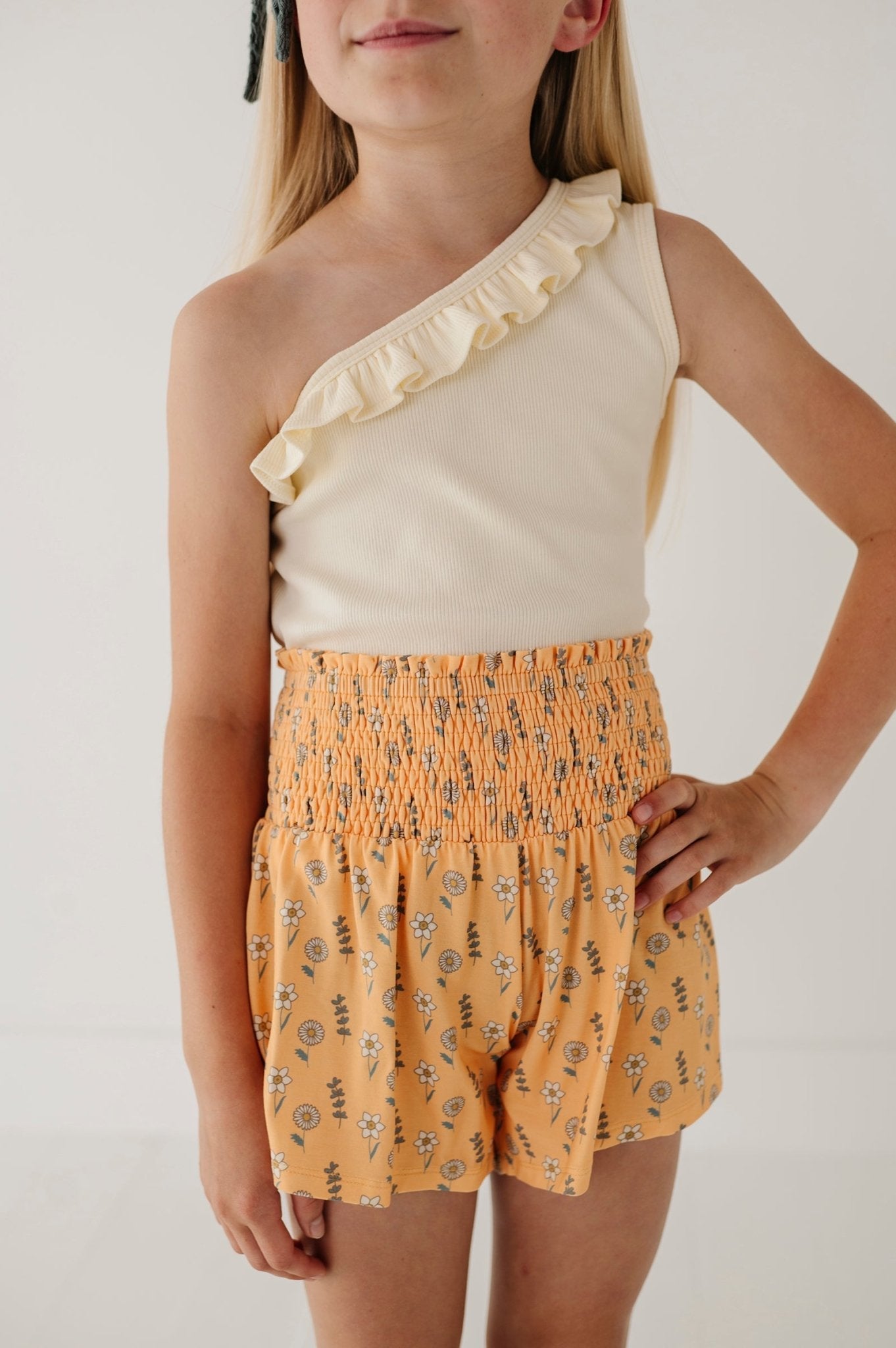 One-shoulder Ribbed Tank