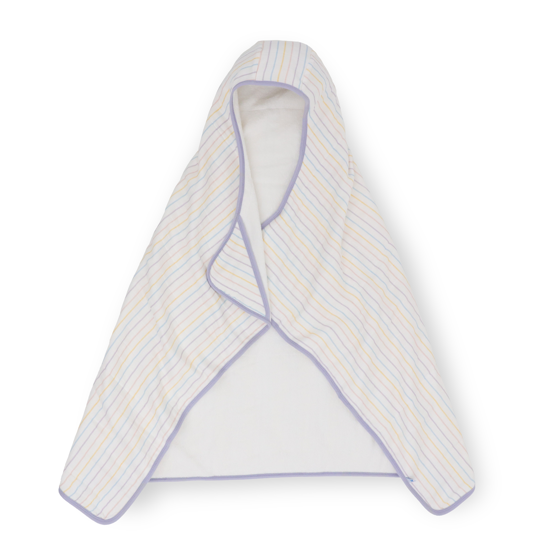 Toddler Hooded Towel - Unicorn Stripe